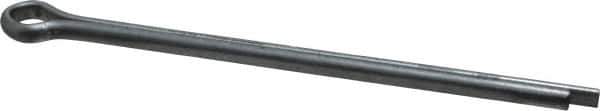 Made in USA - 3/16" Diam x 3-1/2" Long Extended Prong Cotter Pin - Grade 2, Zinc-Plated, Steel - Industrial Tool & Supply