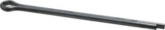 Made in USA - 3/16" Diam x 3-1/2" Long Extended Prong Cotter Pin - Grade 2, Zinc-Plated, Steel - Industrial Tool & Supply