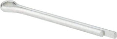 Made in USA - 1/4" Diam x 3" Long Extended Prong Cotter Pin - Grade 2, Zinc-Plated, Steel - Industrial Tool & Supply