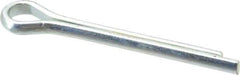 Made in USA - 5/16" Diam x 2-1/2" Long Extended Prong Cotter Pin - Grade 2, Zinc-Plated, Steel - Industrial Tool & Supply