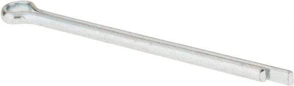 Made in USA - 5/16" Diam x 5" Long Extended Prong Cotter Pin - Grade 2, Zinc-Plated, Steel - Industrial Tool & Supply