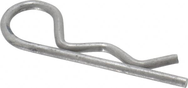 Made in USA - 5/16 to 3/8" Shaft Diam, 1-7/16" Long, 0.073" Wire Diam, Hair Pin Cotter - Industrial Tool & Supply