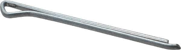 Made in USA - 3/32" Diam x 1-1/2" Long Hammerlock Cotter Pin - Grade 2, Zinc-Plated, Steel - Industrial Tool & Supply