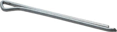 Made in USA - 3/32" Diam x 1-1/2" Long Hammerlock Cotter Pin - Grade 2, Zinc-Plated, Steel - Industrial Tool & Supply