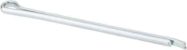 Made in USA - 3/32" Diam x 2" Long Hammerlock Cotter Pin - Grade 2, Zinc-Plated, Steel - Industrial Tool & Supply