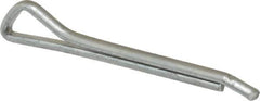 Made in USA - 1/8" Diam x 1-1/4" Long Hammerlock Cotter Pin - Grade 2, Zinc-Plated, Steel - Industrial Tool & Supply