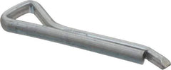 Made in USA - 5/32" Diam x 1" Long Hammerlock Cotter Pin - Grade 2, Zinc-Plated, Steel - Industrial Tool & Supply