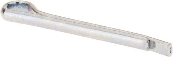 Made in USA - 5/32" Diam x 1-1/2" Long Hammerlock Cotter Pin - Grade 2, Zinc-Plated, Steel - Industrial Tool & Supply