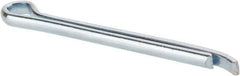 Made in USA - 5/32" Diam x 2" Long Hammerlock Cotter Pin - Grade 2, Zinc-Plated, Steel - Industrial Tool & Supply