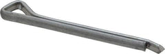 Made in USA - 3/16" Diam x 2" Long Hammerlock Cotter Pin - Grade 2, Zinc-Plated, Steel - Industrial Tool & Supply