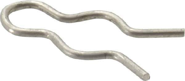 Made in USA - 5/16" Groove, 31/32" Long, Stainless Steel Hair Pin Clip - 0.052" Clip Diam, 3/8" Shaft Diam, Grade 18-8 - Industrial Tool & Supply