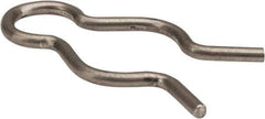 Made in USA - 7/16" Groove, 1-1/8" Long, Stainless Steel Hair Pin Clip - 0.064" Clip Diam, 1/2" Shaft Diam, Grade 18-8 - Industrial Tool & Supply
