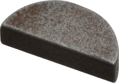 Made in USA - #303 Standard Woodruff Key - 3/8" Long x 3/32" Wide, Steel - Industrial Tool & Supply