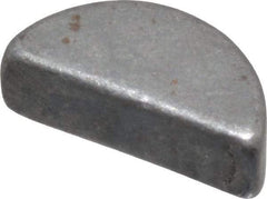Made in USA - #403 Standard Woodruff Key - 3/8" Long x 1/8" Wide, Steel - Industrial Tool & Supply