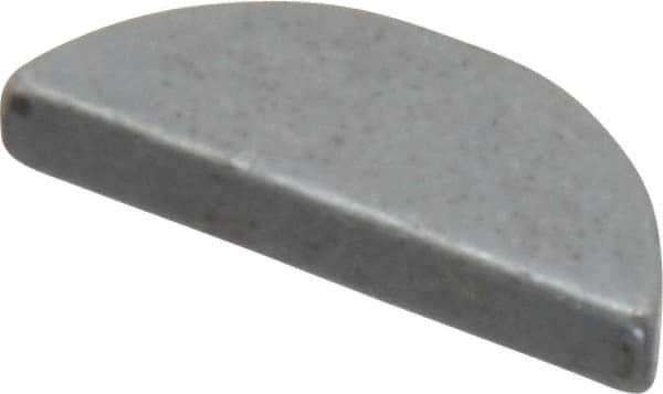 Made in USA - #305 Standard Woodruff Key - 5/8" Long x 3/32" Wide, Steel - Industrial Tool & Supply