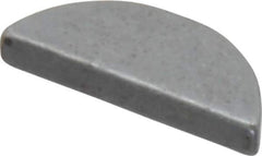 Made in USA - #305 Standard Woodruff Key - 5/8" Long x 3/32" Wide, Steel - Industrial Tool & Supply