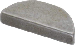 Made in USA - #405 Standard Woodruff Key - 5/8" Long x 1/8" Wide, Steel - Industrial Tool & Supply