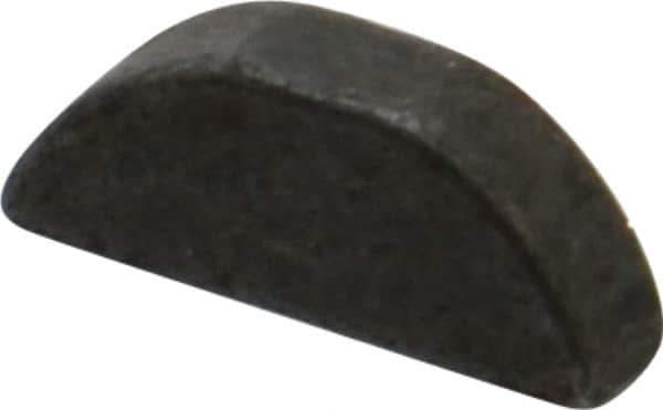 Made in USA - #505 Standard Woodruff Key - 5/8" Long x 5/32" Wide, Steel - Industrial Tool & Supply