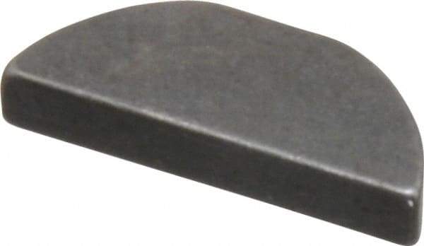 Made in USA - #406 Standard Woodruff Key - 3/4" Long x 1/8" Wide, Steel - Industrial Tool & Supply