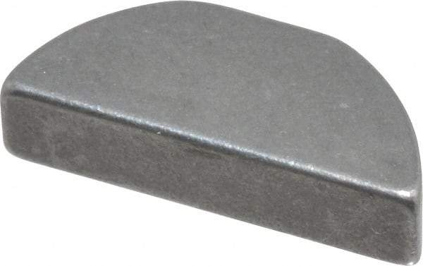 Made in USA - #606 Standard Woodruff Key - 3/4" Long x 3/16" Wide, Steel - Industrial Tool & Supply