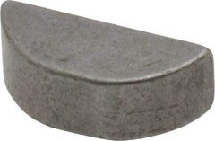 Made in USA - #806 Standard Woodruff Key - 3/4" Long x 1/4" Wide, Steel - Industrial Tool & Supply