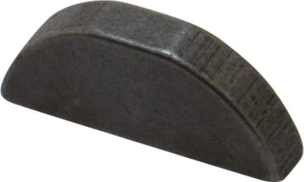 Made in USA - #507 Standard Woodruff Key - 7/8" Long x 5/32" Wide, Steel - Industrial Tool & Supply