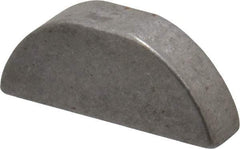 Made in USA - #607 Standard Woodruff Key - 7/8" Long x 3/16" Wide, Steel - Industrial Tool & Supply