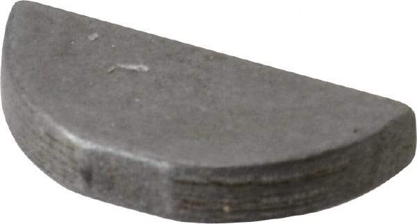 Made in USA - #609 Standard Woodruff Key - 1-1/8" Long x 3/16" Wide, Steel - Industrial Tool & Supply