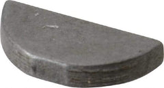 Made in USA - #609 Standard Woodruff Key - 1-1/8" Long x 3/16" Wide, Steel - Industrial Tool & Supply