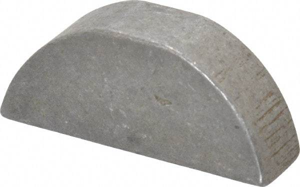 Made in USA - #1009 Standard Woodruff Key - 1-1/8" Long x 5/16" Wide, Steel - Industrial Tool & Supply
