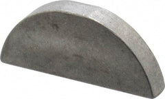 Made in USA - #610 Standard Woodruff Key - 1-1/4" Long x 3/16" Wide, Steel - Industrial Tool & Supply