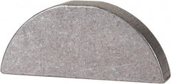 Made in USA - #710 Standard Woodruff Key - 1-1/4" Long x 7/32" Wide, Steel - Industrial Tool & Supply