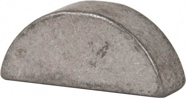 Made in USA - #1210 Standard Woodruff Key - 1-1/4" Long x 3/8" Wide, Steel - Industrial Tool & Supply
