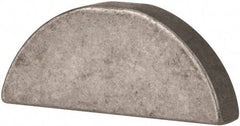 Made in USA - #811 Standard Woodruff Key - 1-3/8" Long x 1/4" Wide, Steel - Industrial Tool & Supply