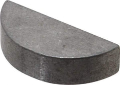 Made in USA - #1212 Standard Woodruff Key - 1-1/2" Long x 3/8" Wide, Steel - Industrial Tool & Supply