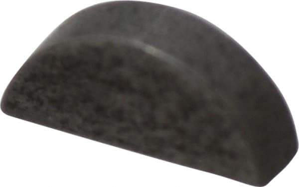 Made in USA - #202 Standard Woodruff Key - 1/4" Long x 1/16" Wide, Steel - Industrial Tool & Supply