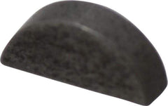 Made in USA - #202 Standard Woodruff Key - 1/4" Long x 1/16" Wide, Steel - Industrial Tool & Supply