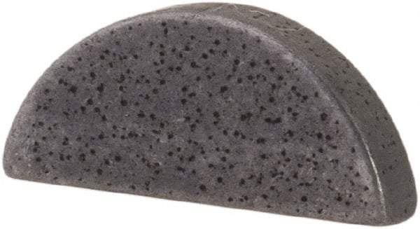 Made in USA - #202-1/2 Standard Woodruff Key - 5/16" Long x 1/16" Wide, Steel - Industrial Tool & Supply