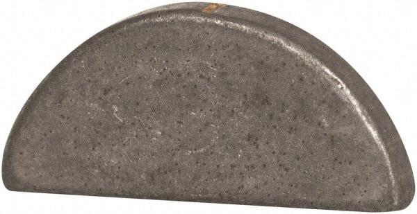 Made in USA - #203 Standard Woodruff Key - 3/8" Long x 1/16" Wide, Alloy Steel - Industrial Tool & Supply