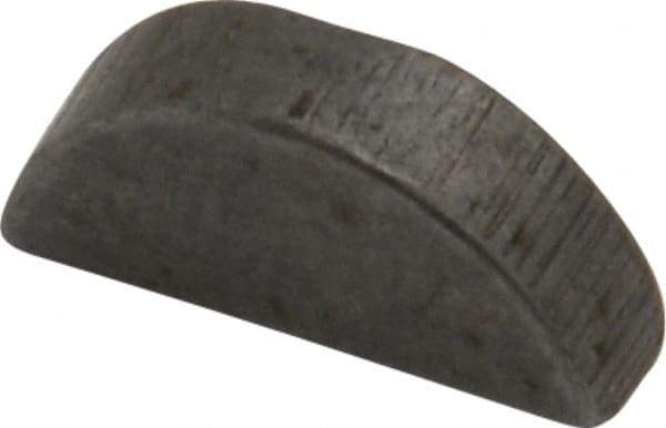 Made in USA - #303 Standard Woodruff Key - 3/8" Long x 3/32" Wide, Alloy Steel - Industrial Tool & Supply