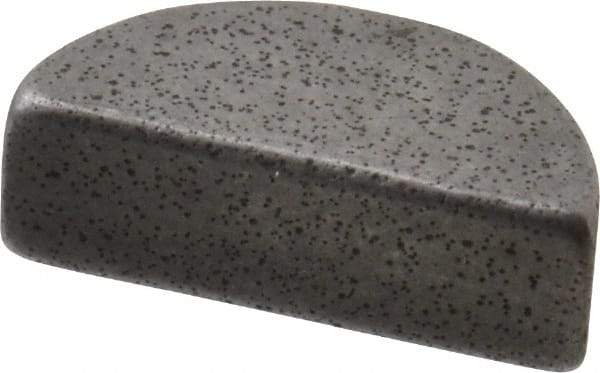 Made in USA - #403 Standard Woodruff Key - 3/8" Long x 1/8" Wide, Alloy Steel - Industrial Tool & Supply