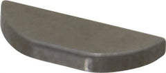 Made in USA - #204 Standard Woodruff Key - 1/2" Long x 1/16" Wide, Alloy Steel - Industrial Tool & Supply