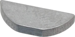 Made in USA - #305 Standard Woodruff Key - 5/8" Long x 3/32" Wide, Alloy Steel - Industrial Tool & Supply