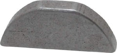 Made in USA - #405 Standard Woodruff Key - 5/8" Long x 1/8" Wide, Alloy Steel - Industrial Tool & Supply