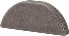 Made in USA - #507 Standard Woodruff Key - 7/8" Long x 5/32" Wide, Plain Steel - Industrial Tool & Supply