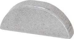 Made in USA - #608 Standard Woodruff Key - 1" Long x 3/16" Wide, Alloy Steel - Industrial Tool & Supply