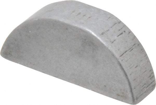 Made in USA - #1009 Standard Woodruff Key - 1-1/8" Long x 5/16" Wide, Alloy Steel - Industrial Tool & Supply