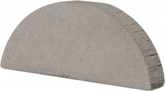 Made in USA - #710 Standard Woodruff Key - 1-1/4" Long x 7/32" Wide, Alloy Steel - Industrial Tool & Supply