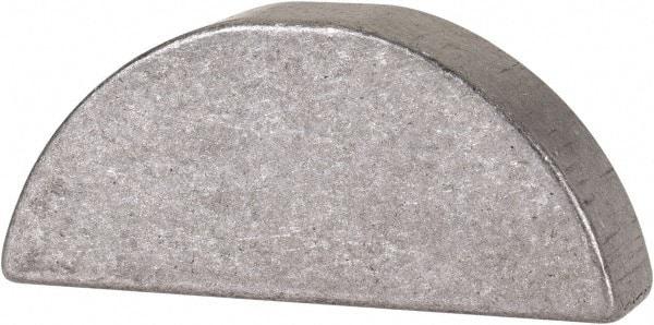 Made in USA - #1011 Standard Woodruff Key - 1-3/8" Long x 5/16" Wide, Alloy Steel - Industrial Tool & Supply
