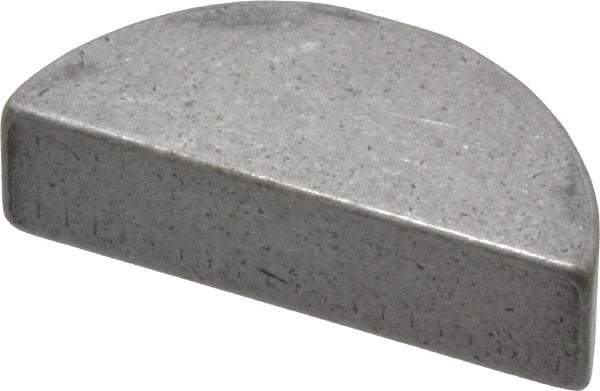 Made in USA - #1211 Standard Woodruff Key - 1-3/8" Long x 3/8" Wide, Alloy Steel - Industrial Tool & Supply